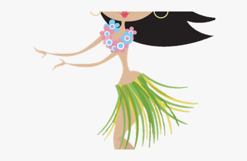 Transparent Island Clipart - Hula Girl Clip Art, HD Png Download, Free Download