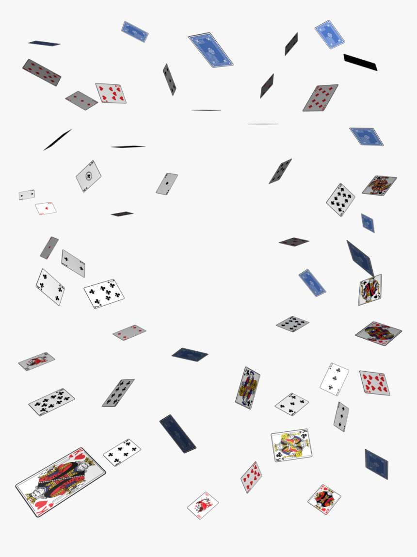 Playing Cards In Air Png, Transparent Png, Free Download