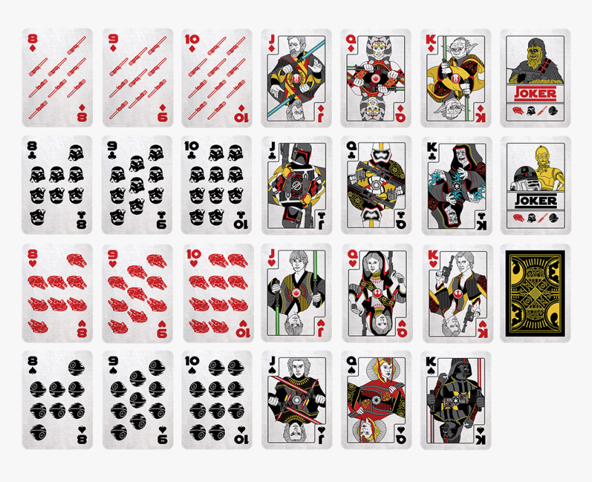 52 Playing Cards Png Jpg Royalty Free Library - Star Wars Rebels Playing Cards, Transparent Png, Free Download