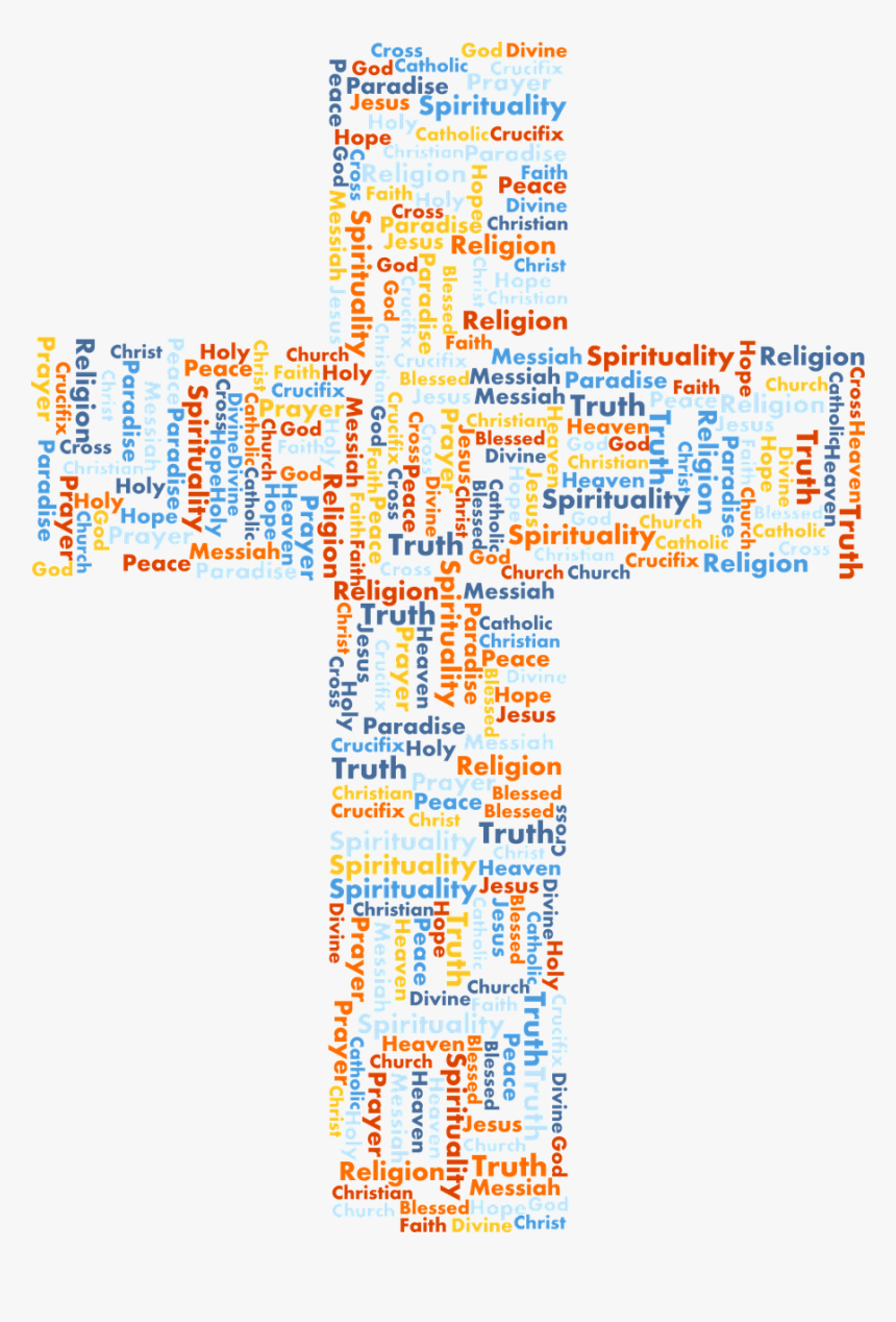 Cross Full Of Words, HD Png Download, Free Download