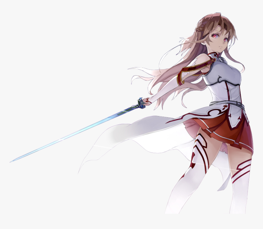 Anime Girl With Sword Hd Png Download Kindpng