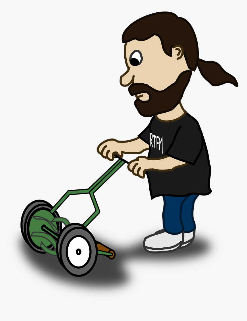 No Gasoline Lawnmower Png - Lawn Mower Cartoon Png, Transparent Png, Free Download