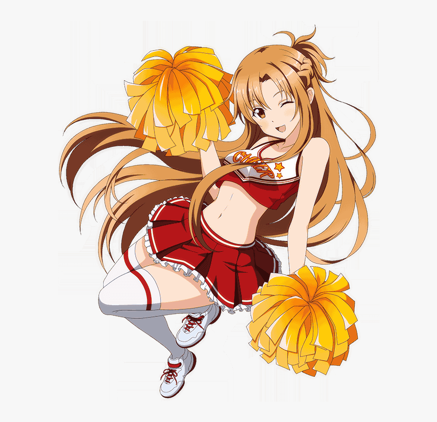 No Title Sao Ggo, Sword Art Online Asuna, Anime Girls, - Cheerleader Anime Girl Png, Transparent Png, Free Download