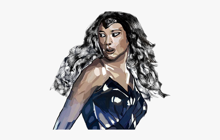 Wonder Woman, Gal Gadot, Super Hero, Woman, Graphic - Gal Gadot Wonder Woman Vector, HD Png Download, Free Download