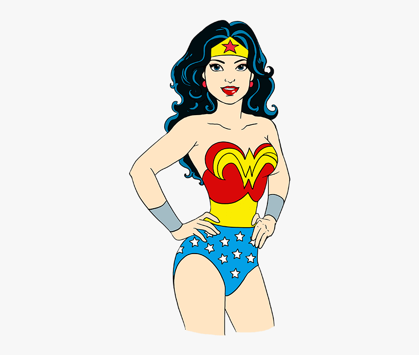 How To Draw Wonder Woman - Easy How To Draw Wonder Woman, HD Png Download, Free Download