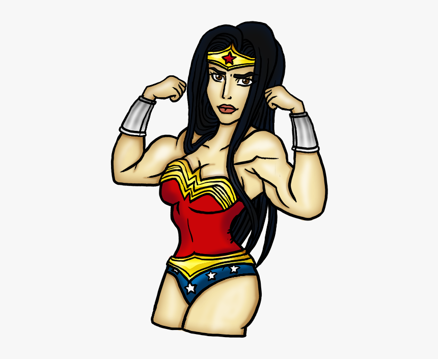Wonder Woman Clipart Transparent Background - Wonder Woman Muscle Arms, HD ...