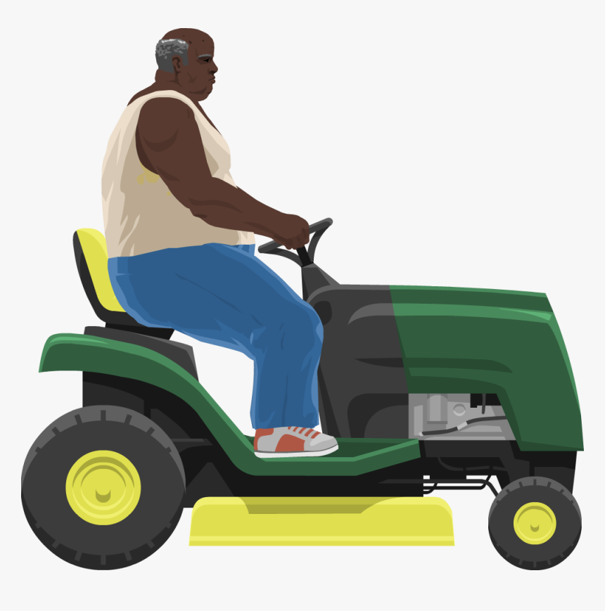 Lawnmower Man - Lawnmower Guy Happy Wheels, HD Png Download, Free Download