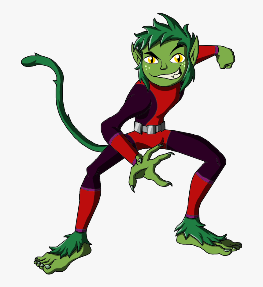 New Teen Titans - Teen Titans Beast Boy Art, HD Png Download, Free Download