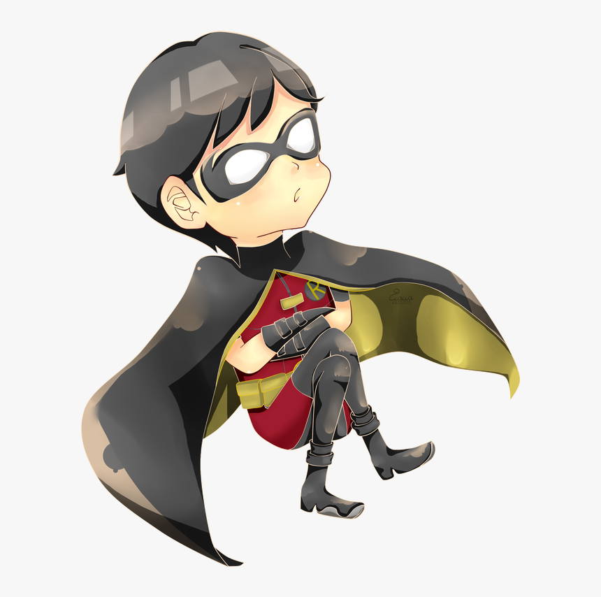 Robin Png Young Justice - Young Justice Robin Chibi, Transparent Png, Free Download