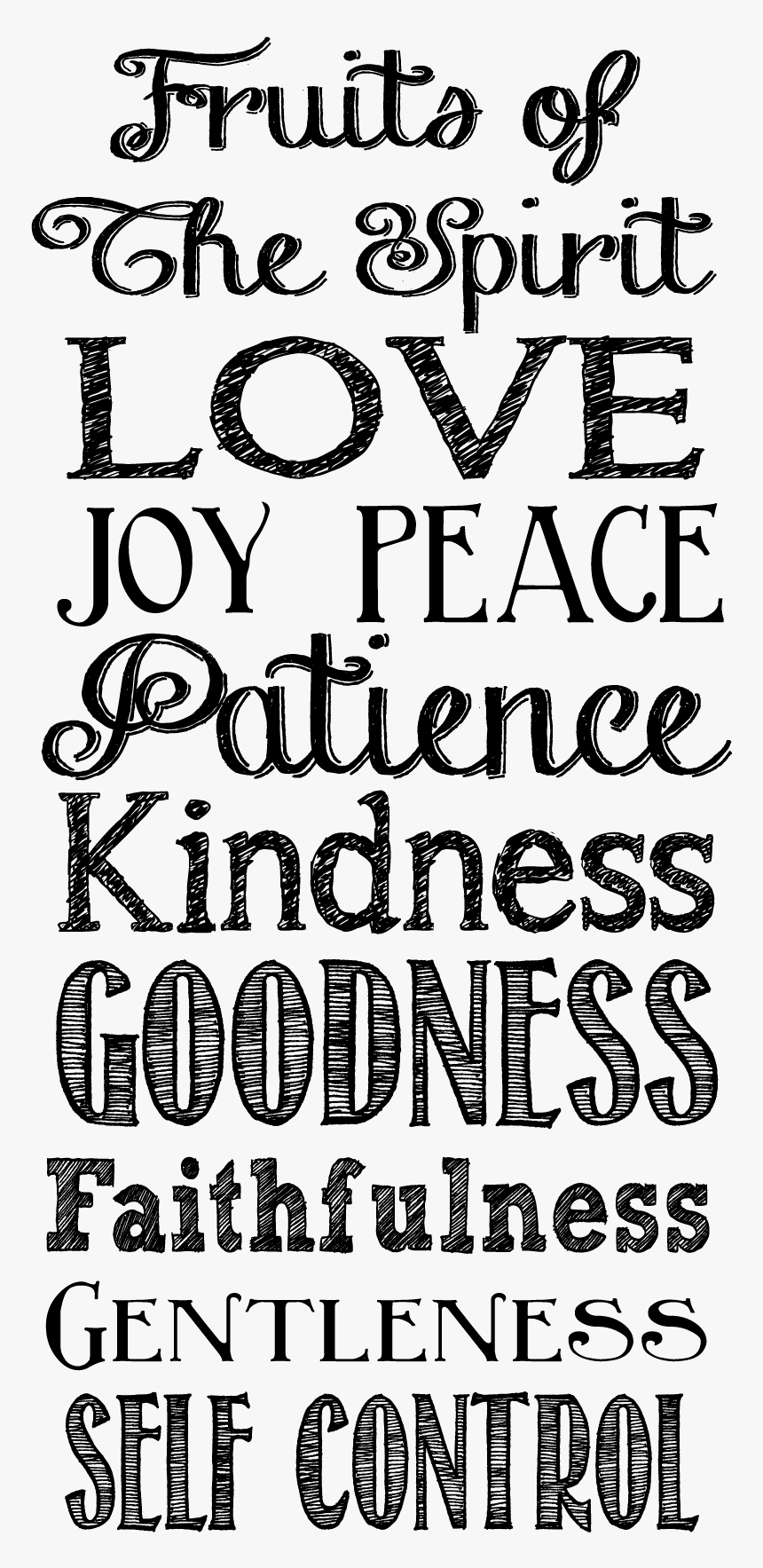 Printable Fruit Of The Spirit, HD Png Download, Free Download