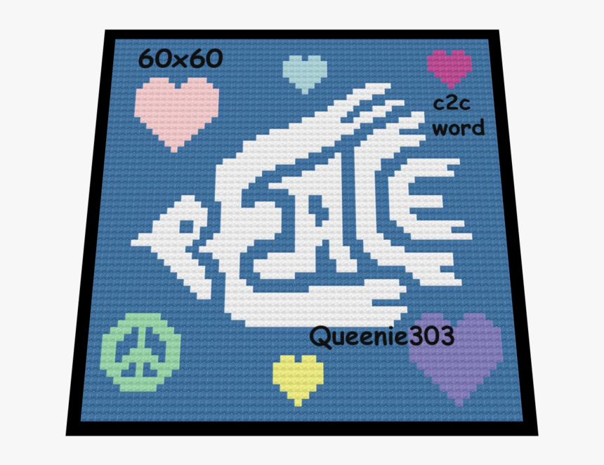 Peace Dove C2c - Cross-stitch, HD Png Download, Free Download