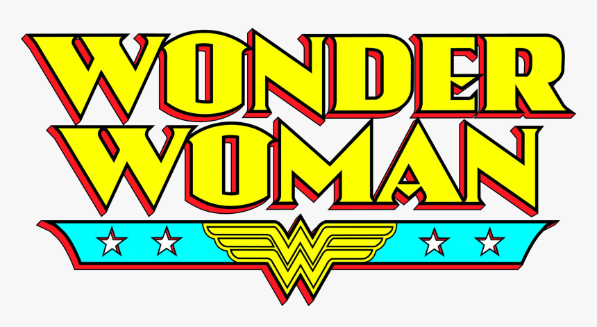 Cartoon Logo Wonder Woman , Png Download - Wonder Woman Text Logo, Transparent Png, Free Download