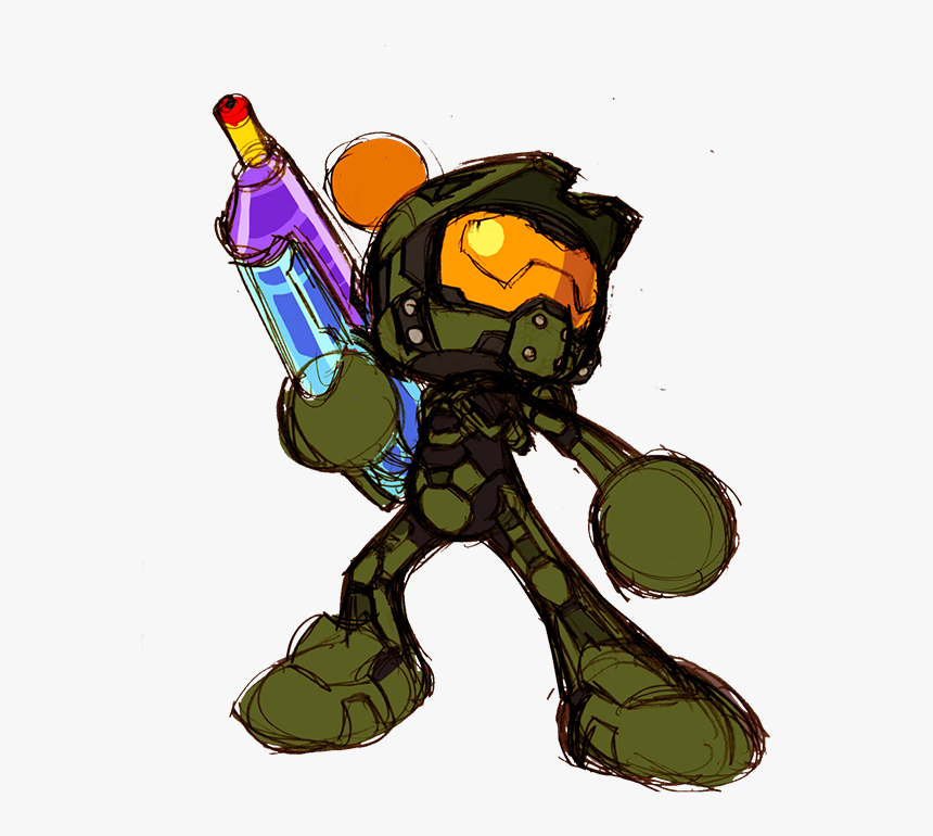 Master Chief Cartoon, HD Png Download, Free Download