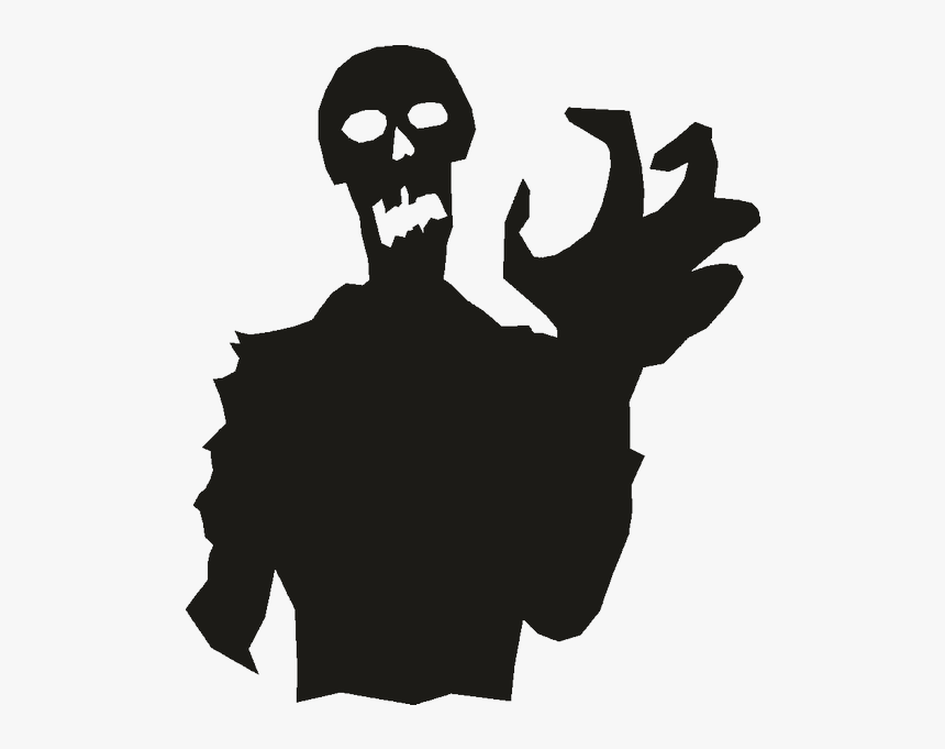 Ghoul Silhouette Halloween Clip Art - Die, HD Png Download, Free Download