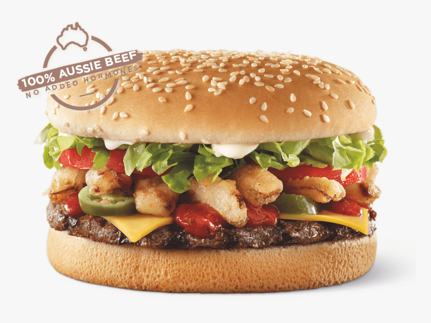 Hungry Jacks Whopper With Cheese - Angry Whopper Hungry Jacks, HD Png Download, Free Download