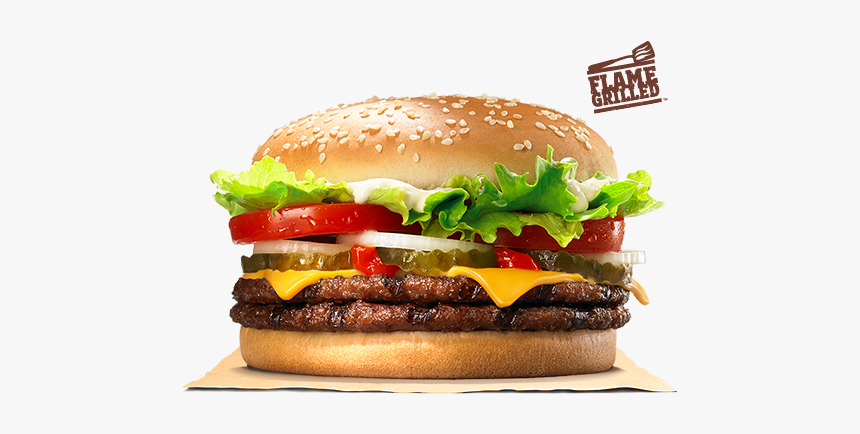 Burger King Double Whopper With Cheese, HD Png Download, Free Download
