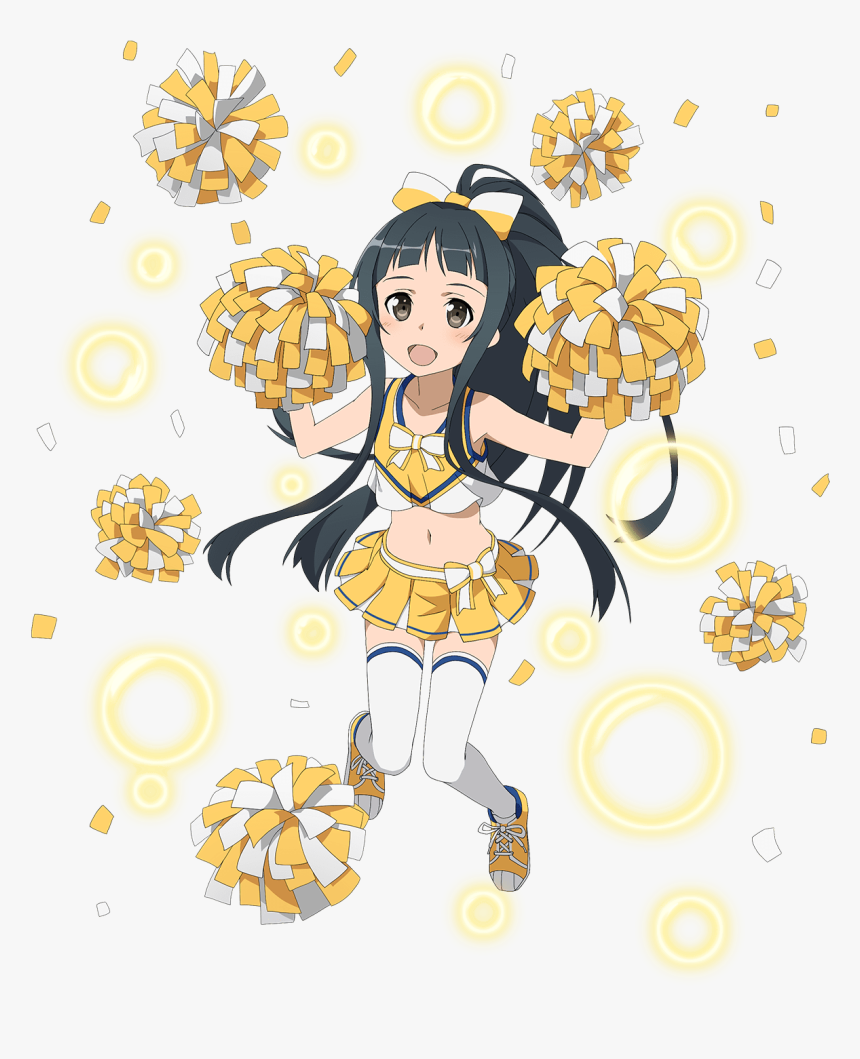 Transparent Animated Cheerleaders Clipart - Zerochan Net Sword Art Online Yui, HD Png Download, Free Download