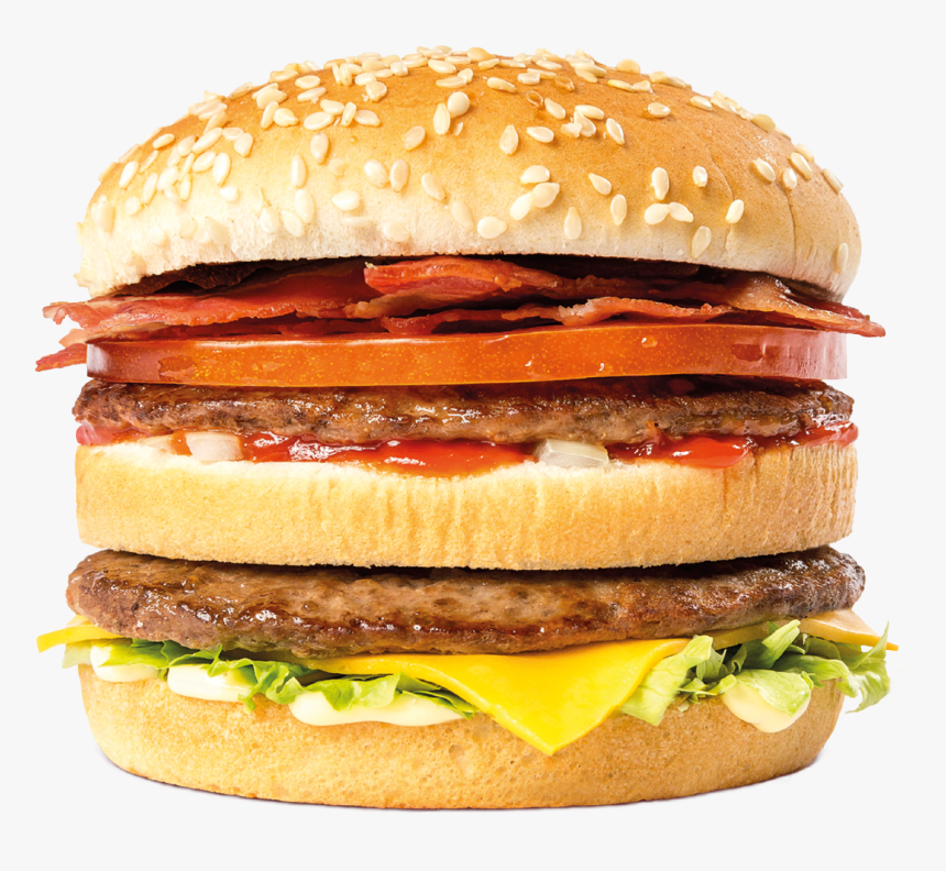 Hamburger Cheeseburger Whopper Mcdonald"s Big Mac Bacon - Smokey Bacon Burger Supermacs, HD Png Download, Free Download