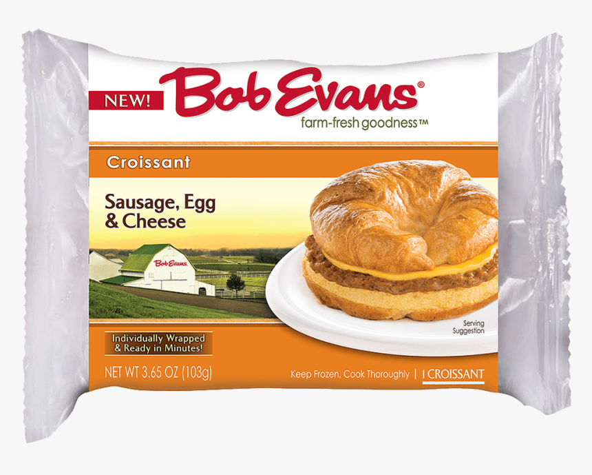 Bob Evans Single Serve Sausage, Egg & Cheese Croissant - Bob Evans Mashed Potatoes, HD Png Download, Free Download