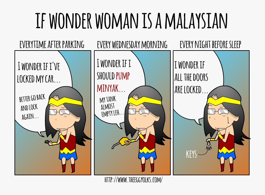 Malaysian Wonder Woman - Cartoon, HD Png Download, Free Download