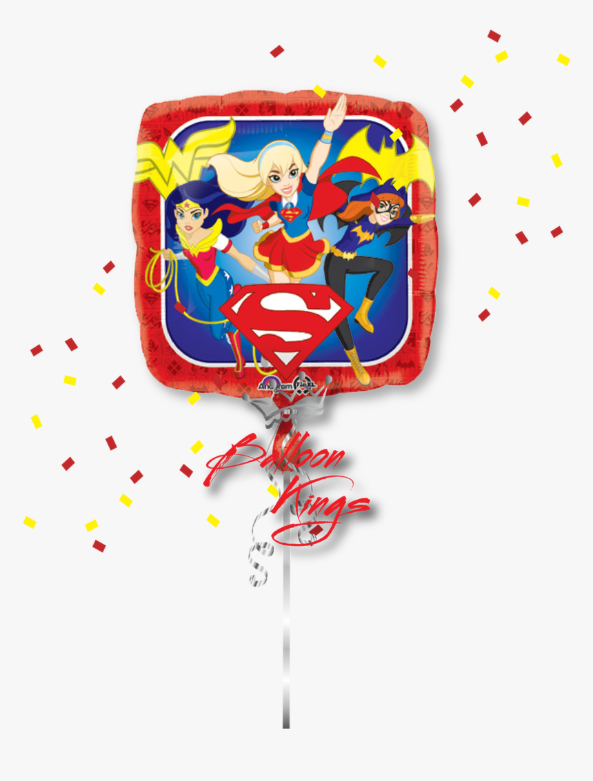 Super Girl Wonder Woman Bat Girl Square - Superhelo Girls, HD Png Download, Free Download