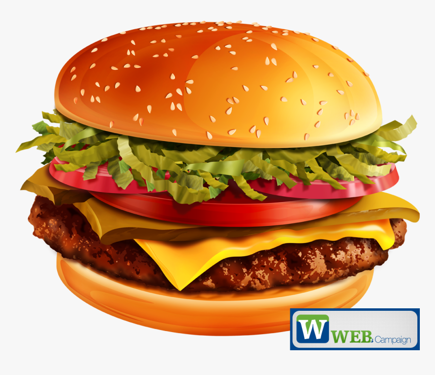 Whopper Hamburger Fast Food Burger Tycoon Cheeseburger - Transparent Background Burger Png, Png Download, Free Download