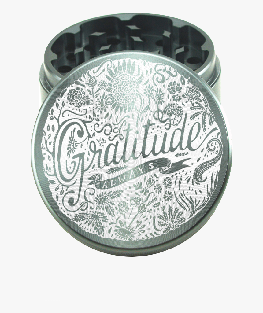 Gratitude Always Grinder - Silver, HD Png Download, Free Download