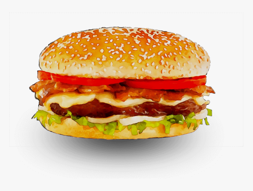 Cheeseburger Hamburger Junk Food Whopper Breakfast - Cheeseburger, HD Png Download, Free Download