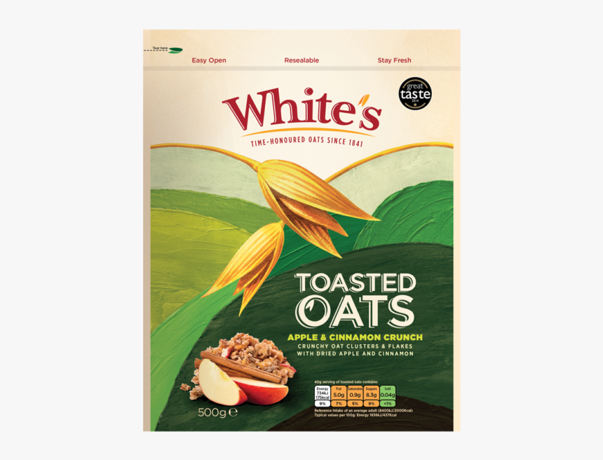 Whites Ac Toasted Web 800 X - Whites Toasted Oats, HD Png Download, Free Download