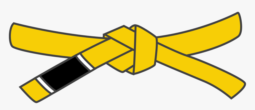 Bjj Yellow Belt - Jiu Jitsu Belt Vector, HD Png Download - kindpng