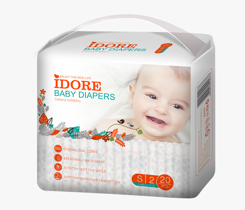 High Quality Low Cost Disposable Diaper On Baby - Disposable Baby Diapers Png, Transparent Png, Free Download