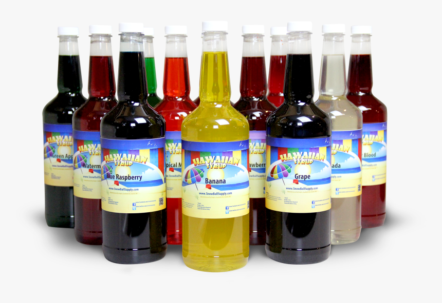 100% Cane Sugar Hawaiian Shaved Ice Syrup - Shaved Ice Syrups Png, Transparent Png, Free Download