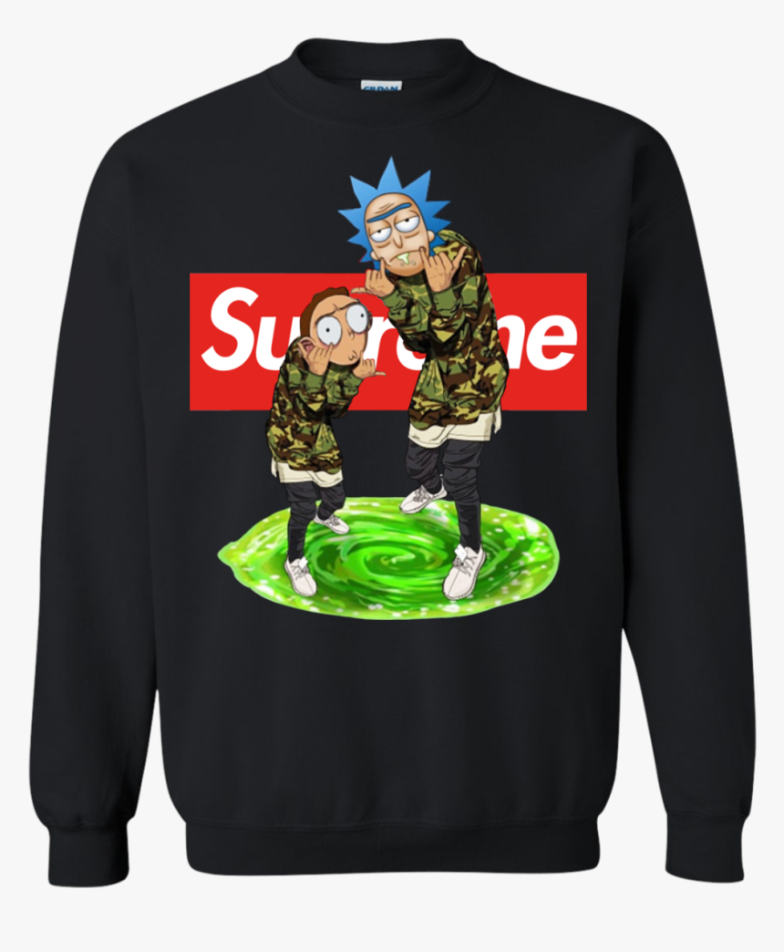 Rick And Morty Supreme Shirt, Hoodie, Tank - Rick And Morty Supreme Hoodie, HD Png Download, Free Download