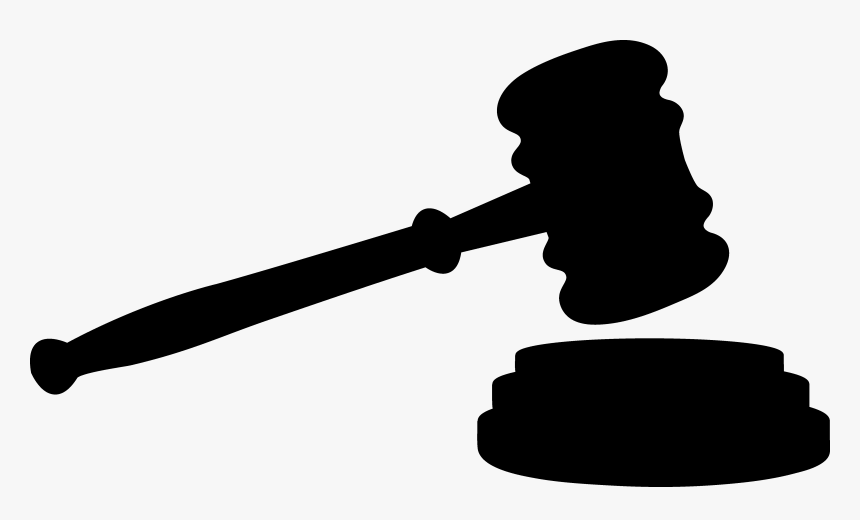 Gavel Clip Art Court Openclipart Judge - Silhouette Judge Hammer Png, Transparent Png, Free Download