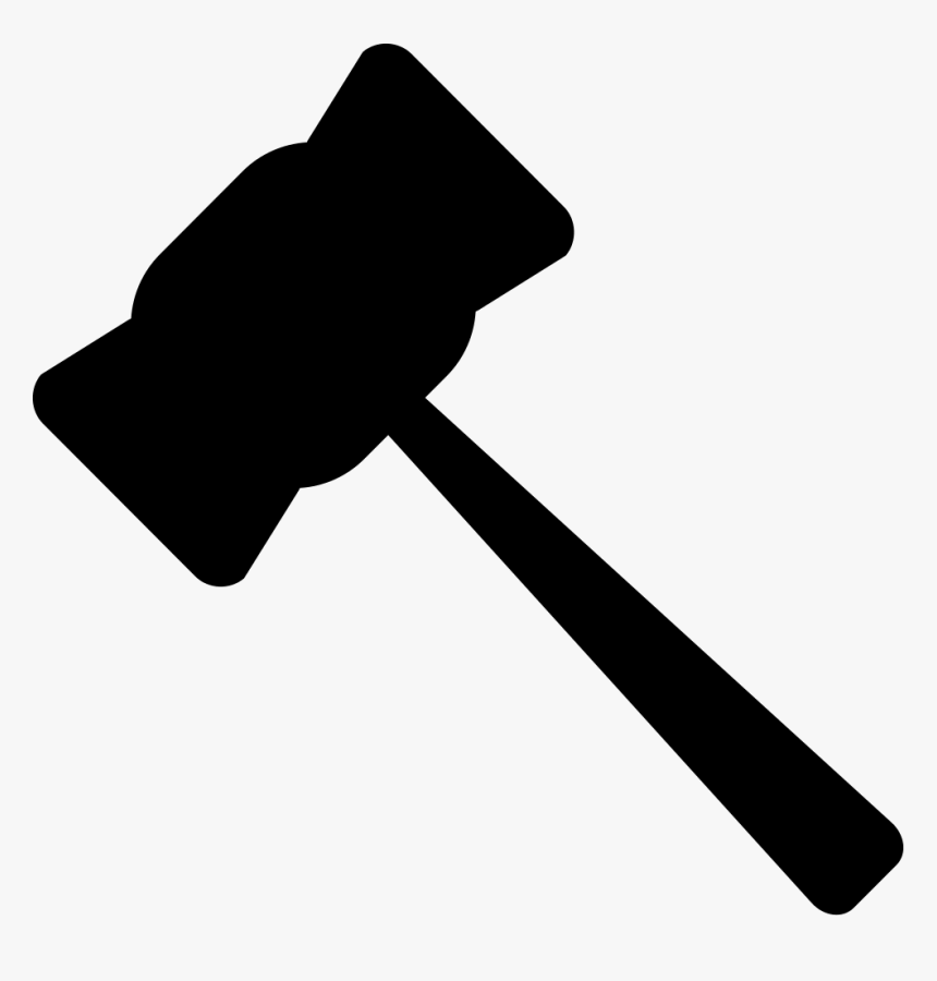 Gavel Hammer Silhouette - Gavel Clipart Transparent, HD Png Download, Free Download