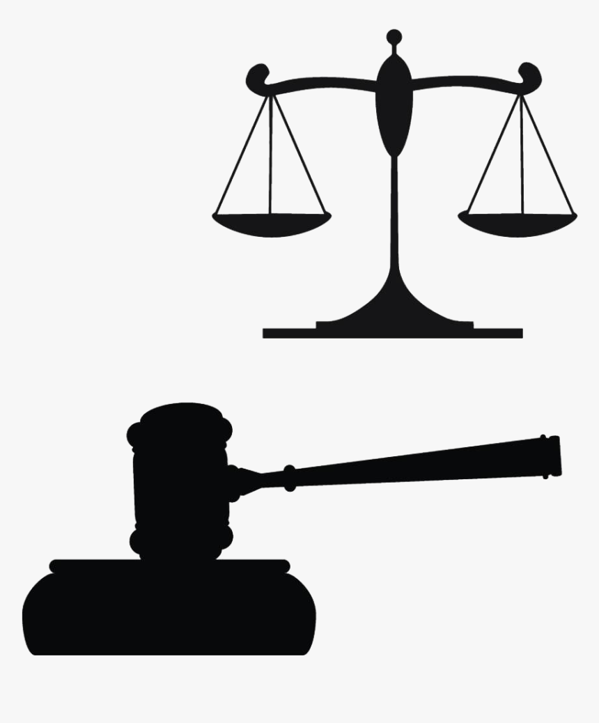 Gavel Justice Judge Clip Art - Scale Of Justice And Gavel Clipart, HD Png Download, Free Download