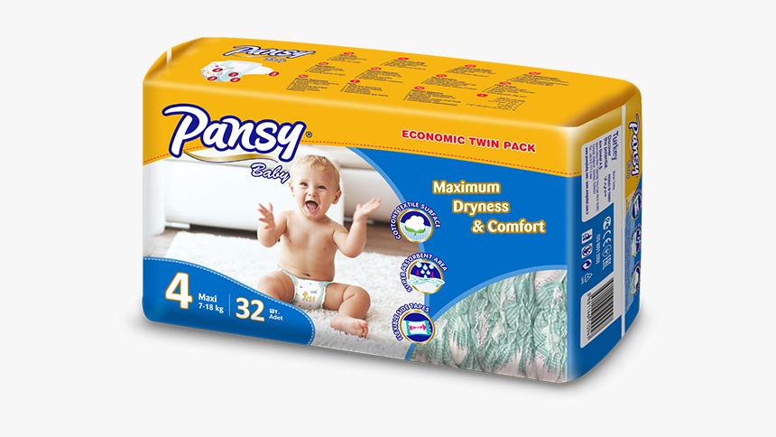 Pansy Baby Diaper Maxi - Baby Diapers Pack Png, Transparent Png, Free Download