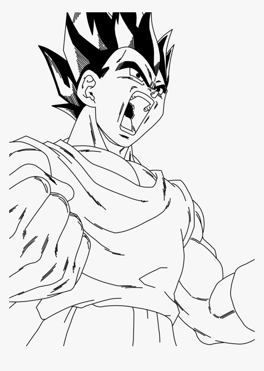 Transparent Vegeta Head Png - Coloring Pages Figeta, Png Download, Free Download