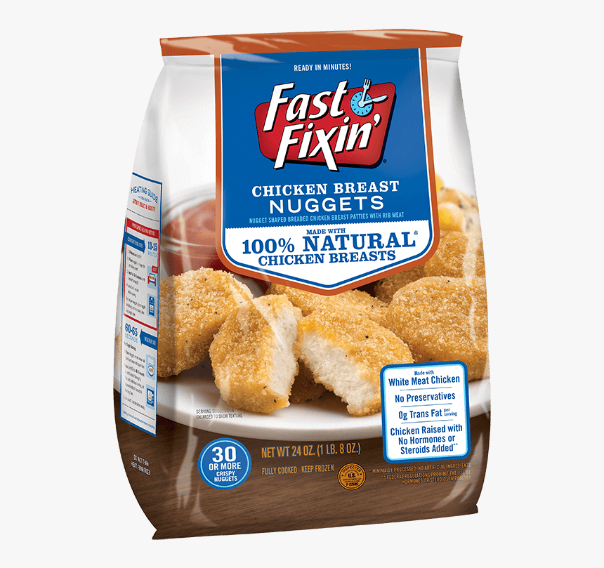 Chicken Breast Nuggets - Fast Fixin Chicken Breast Nuggets, HD Png Download, Free Download