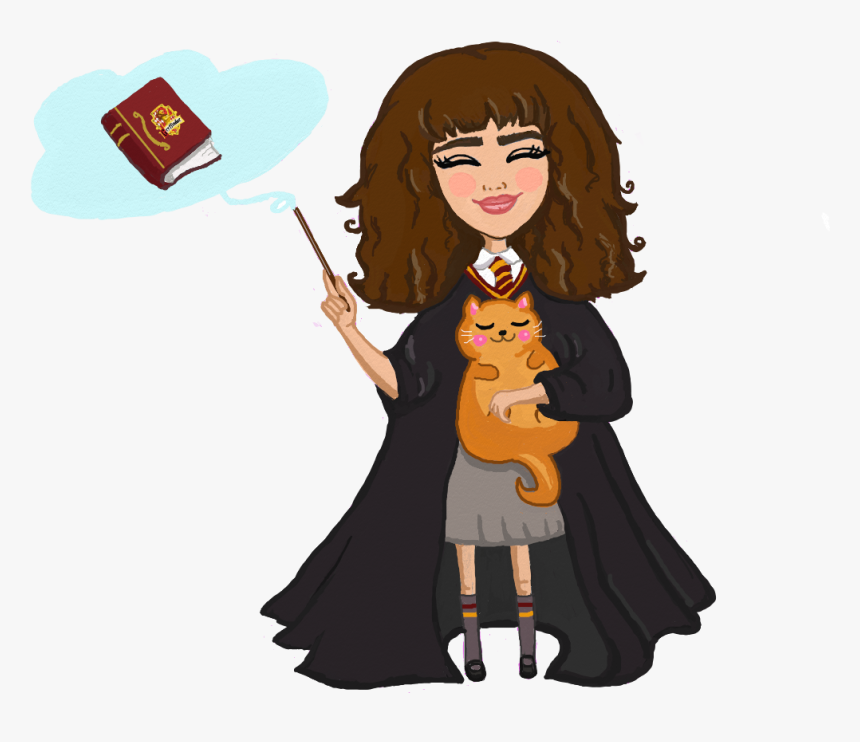 What Would Hermione Do Illustration Inspired By The - Would Hermione Do, HD Png Download, Free Download