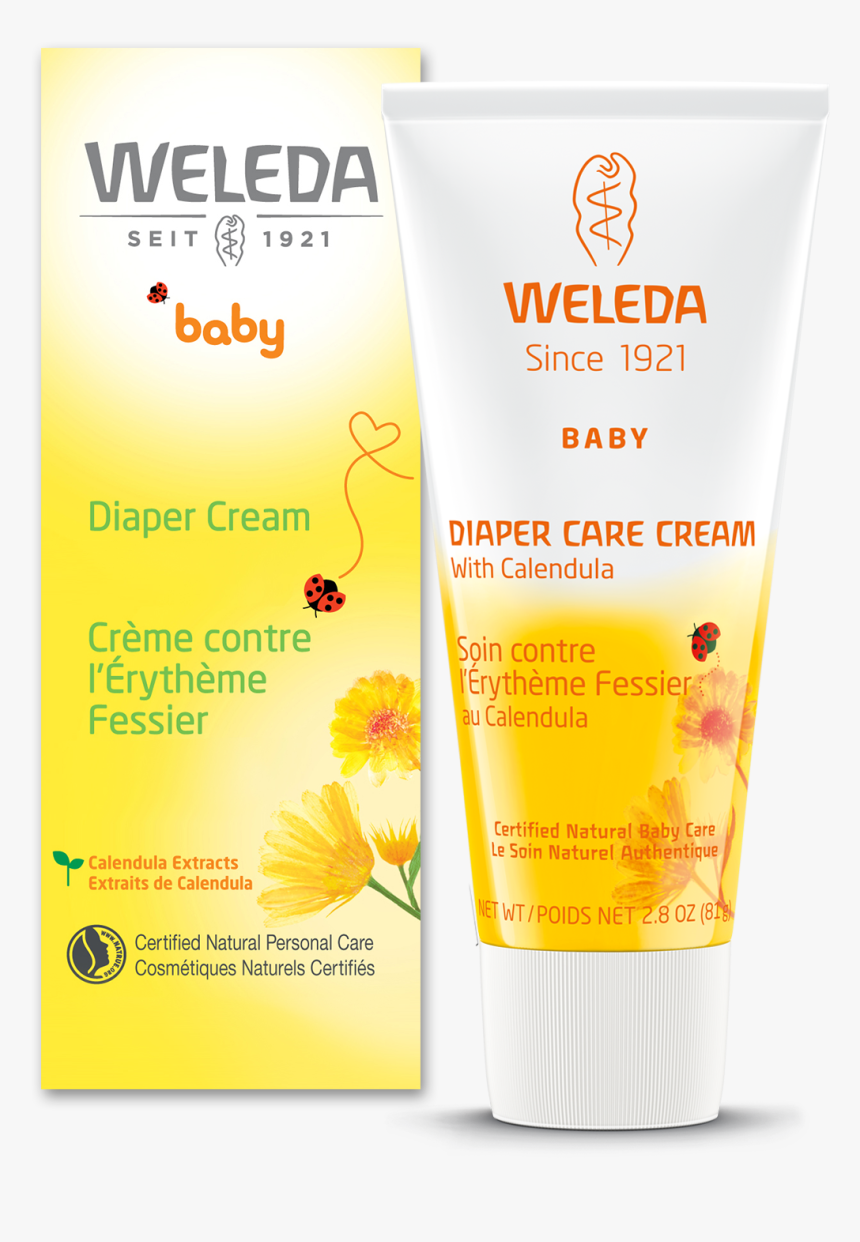 Baby Diaper Care Cream With Calendula - Weleda, HD Png Download, Free Download