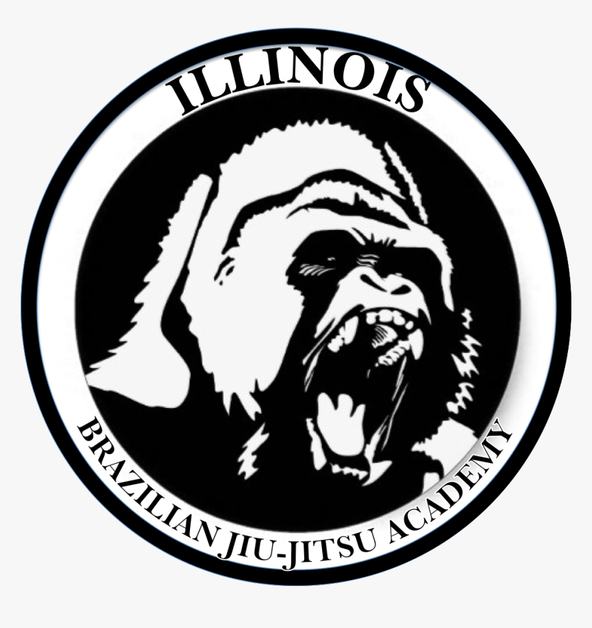 Illinois Bjj Academy - Gorilla Sticker, HD Png Download, Free Download