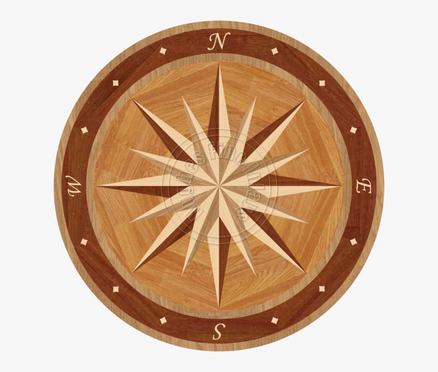 Transparent Fantasy Compass Rose Png - Compass Rose Floor, Png Download, Free Download