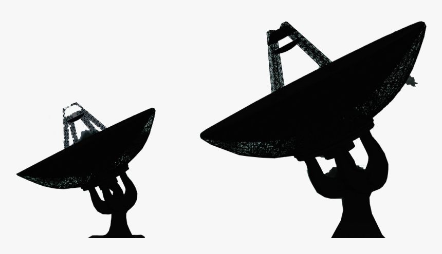 Transparent Satellite Dish Png - Satellite Dish Silhouette, Png Download, Free Download