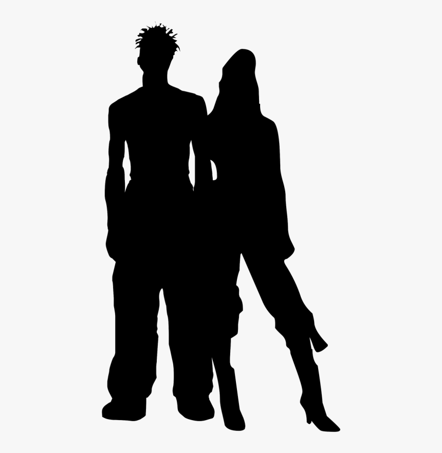 Couple Silhouette Love - Png Shadow Couple, Transparent Png, Free Download