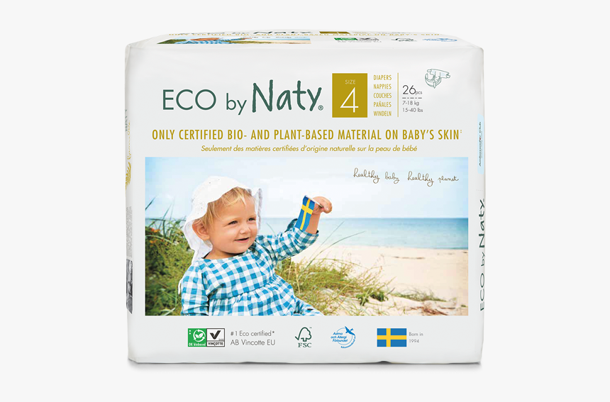 Baby Diapers - Eco By Naty Size 4, HD Png Download, Free Download