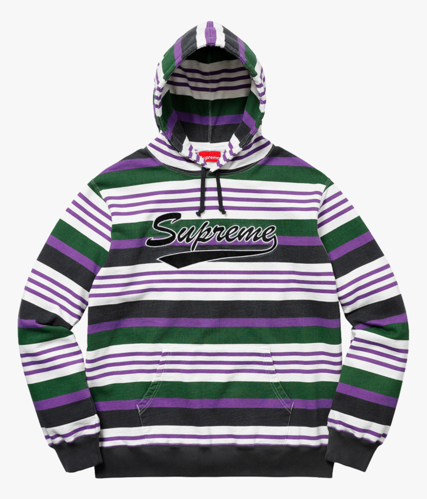 Supreme Hoodie Green And Purple, HD Png Download, Free Download