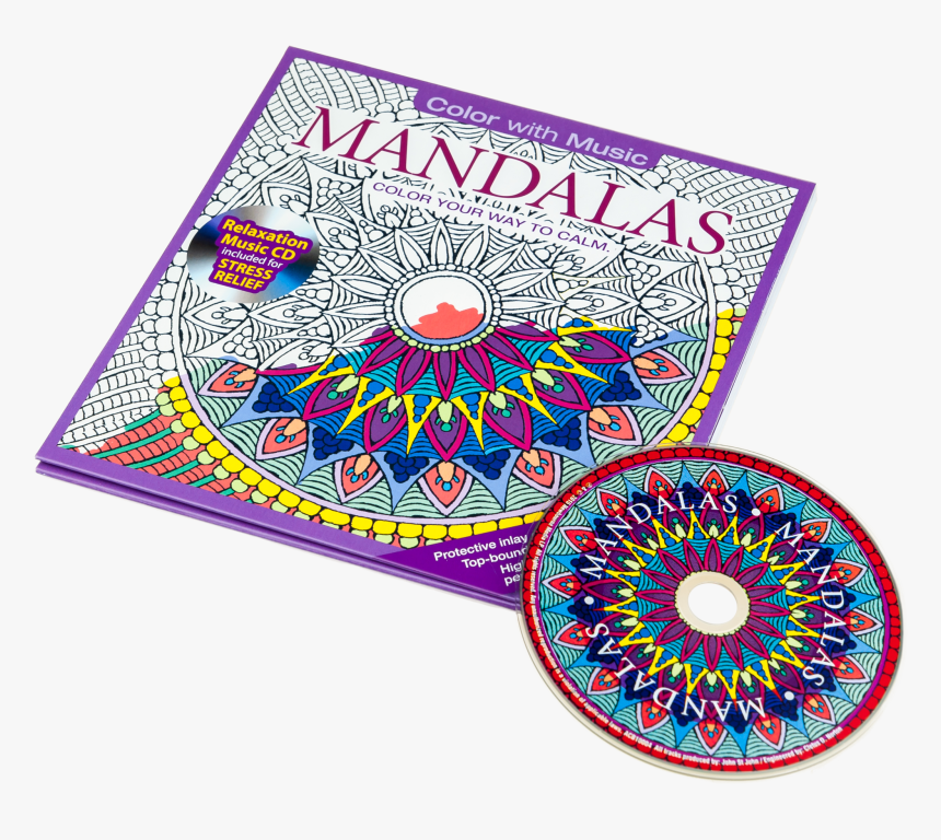 Color With Music Mandalas Adult Coloring Book - Mandalas Adult Coloring Book, HD Png Download, Free Download