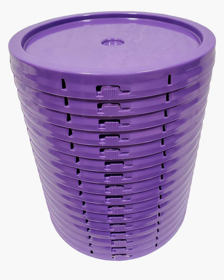 Purple Plastic Lid With Gasket And Tear Tab Fits, HD Png Download, Free Download