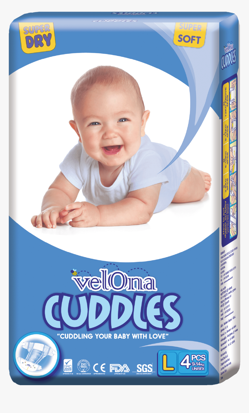 Velona Cuddles Classic Baby Diaper - Velona Cuddles Small Size, HD Png Download, Free Download